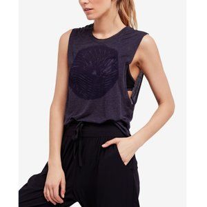 Free People Movement Navy Muscle Tank